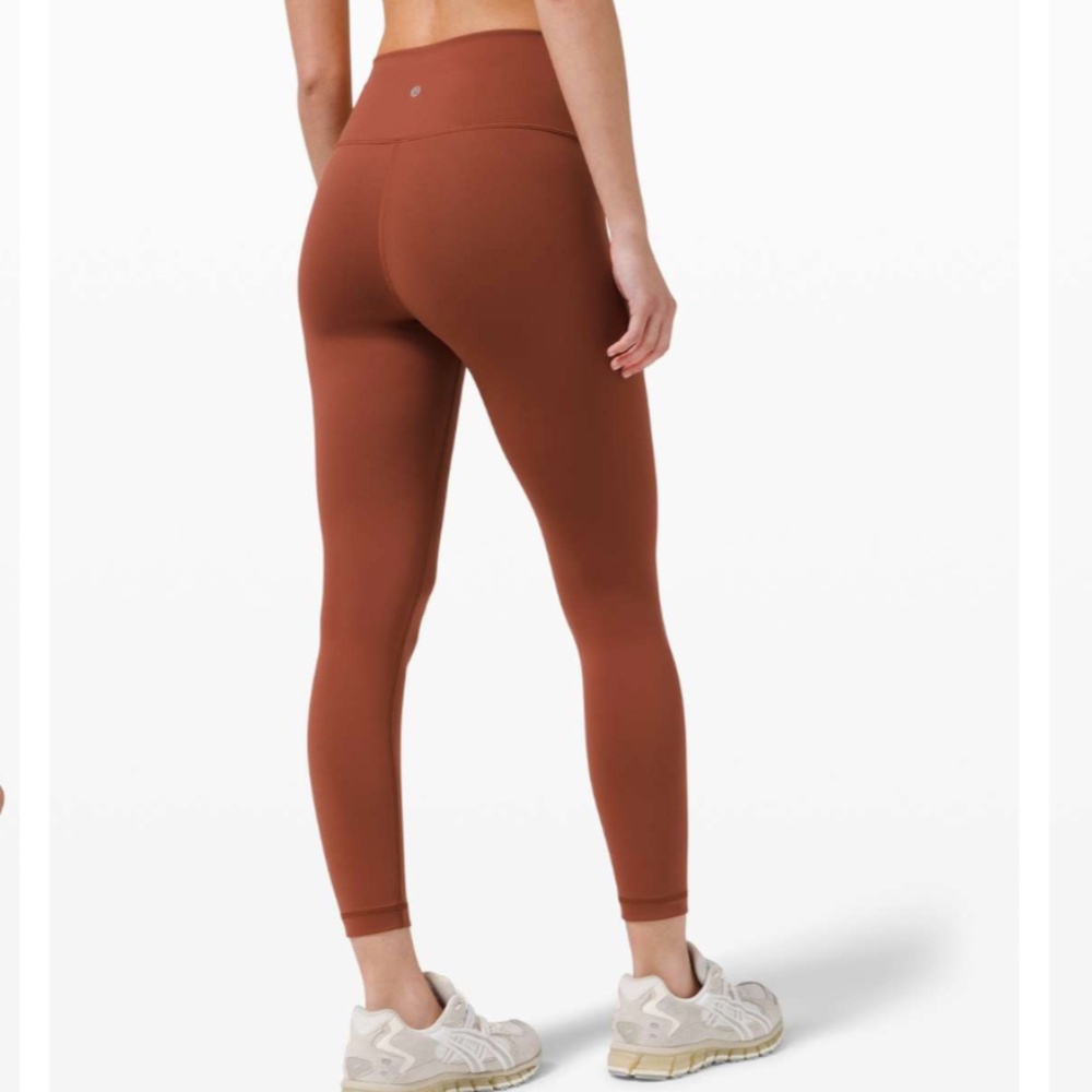 Lululemon Wunder Train High-Rise Tight‎ 25" Dark Terracotta | Sz 20